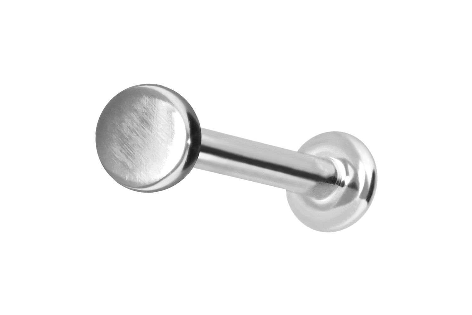 14 Karat Gold Labret Piercing mit Push Fit DISC